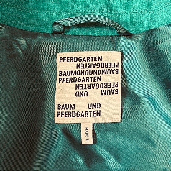 BAUM UND PFERDGARTEN Women’s Bristol One Button Blazer. Teal Blue Size 40 #1288 - Picture 11 of 11